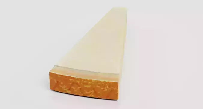 Hard Cheese - Italian-Style Aged Wedge  3D model 5