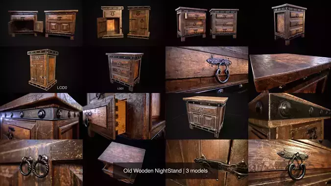 Old Wooden NightStand