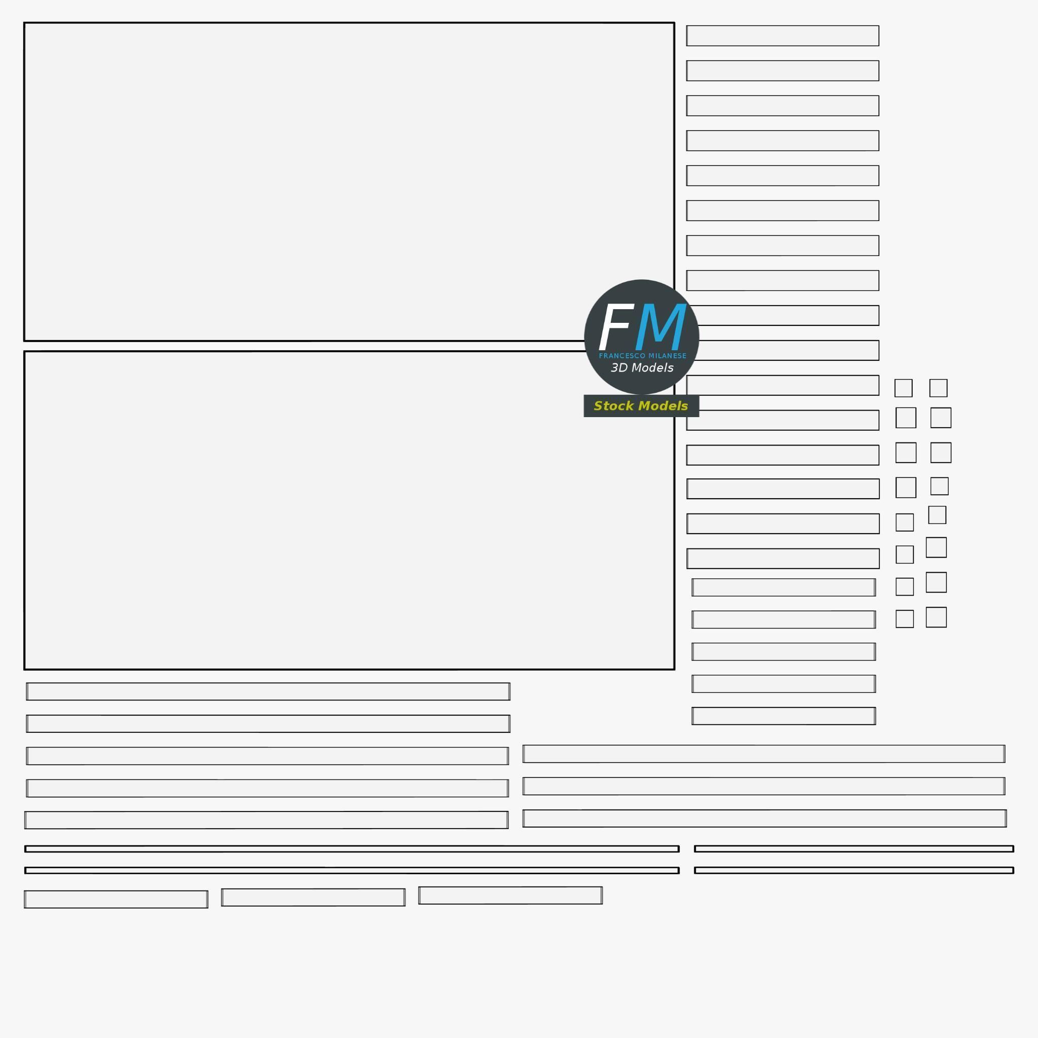 Table desk 17 3D model_11