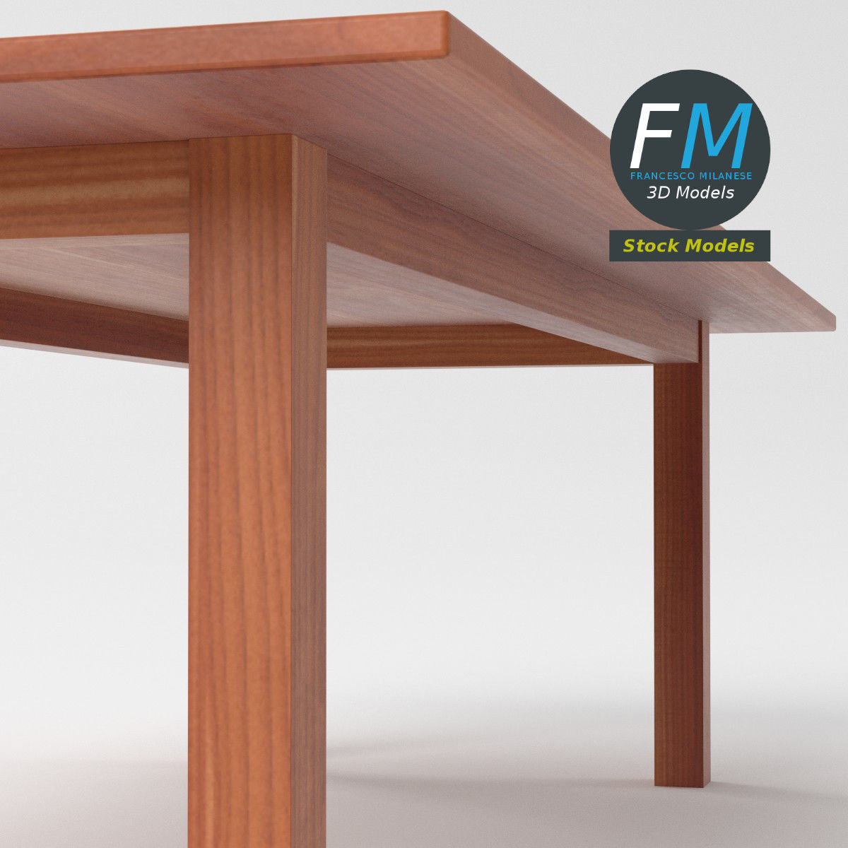 Table desk 17 3D model_5