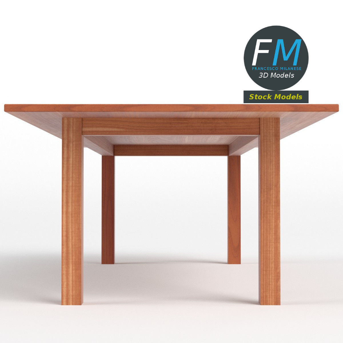 Table desk 17 3D model_4