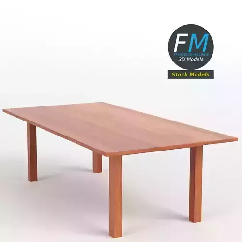 Table desk 17 3D model