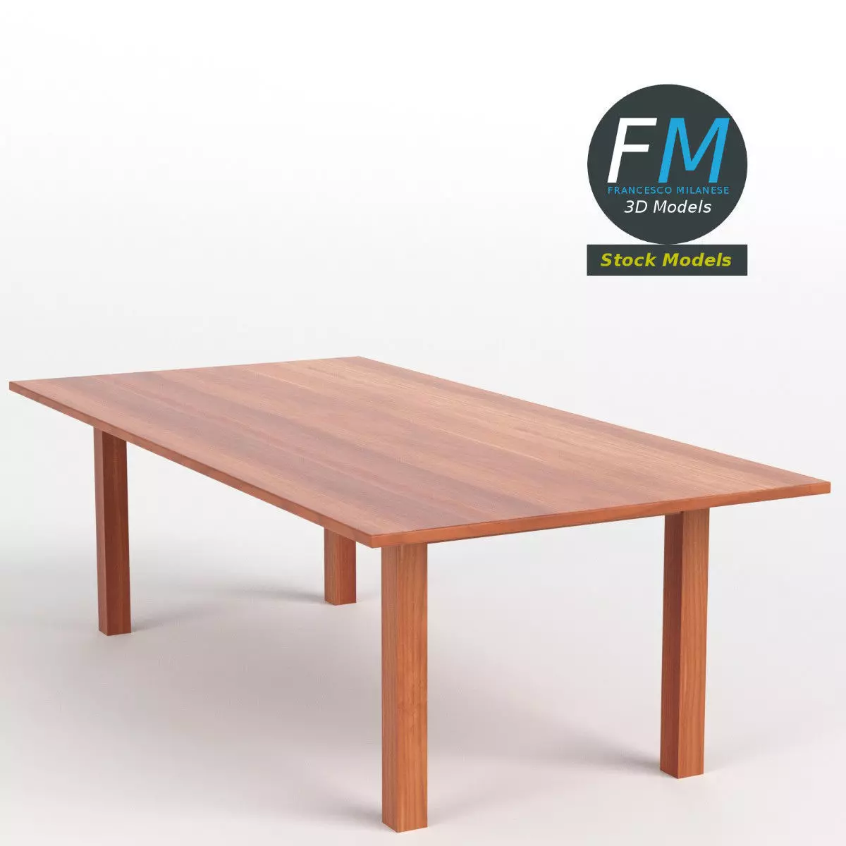 Table desk 17 3D model_0