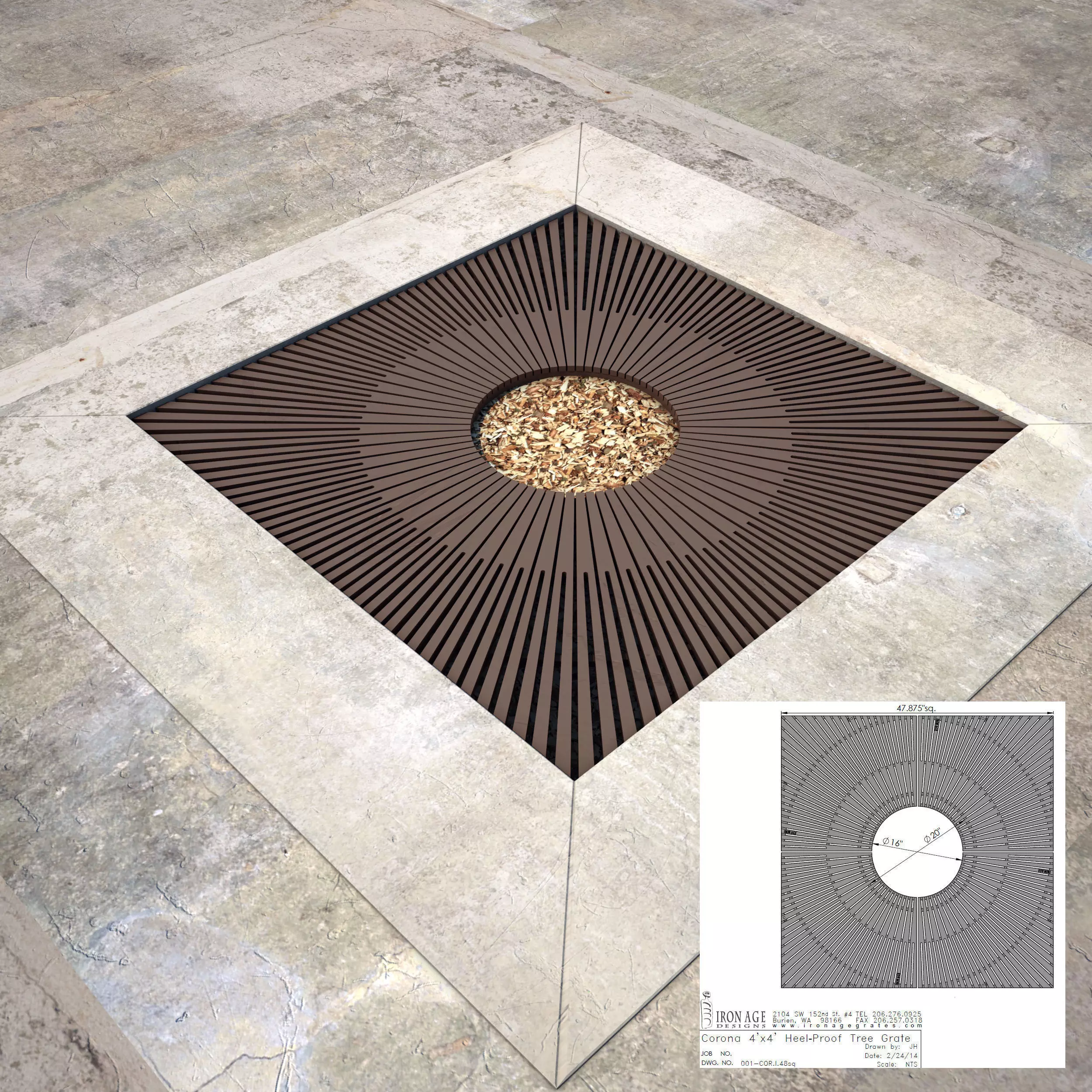 Tree Grate 02 3D model_0