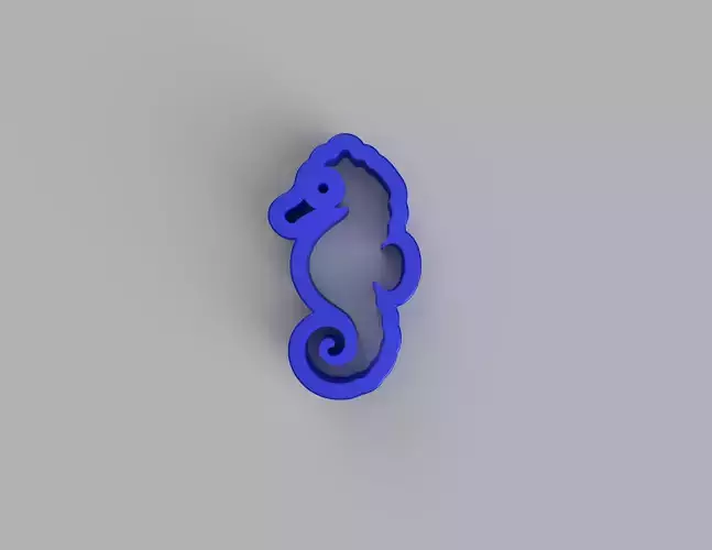 3D Seahorse Stamp Perfect for Clay and Ceramic