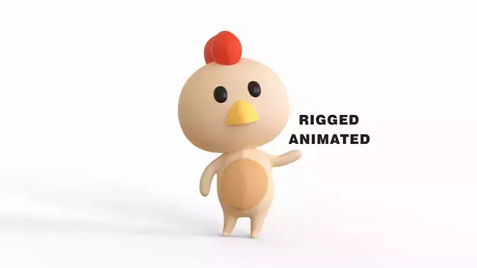Little Funny Chicken Animated