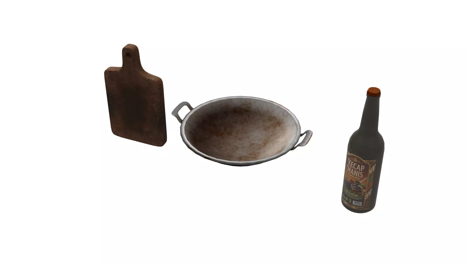 cooking ware Low-poly 3D model
