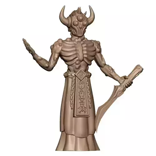 Demonic Tumor Lord Cultist Dark Fantasy Tabletop Miniature