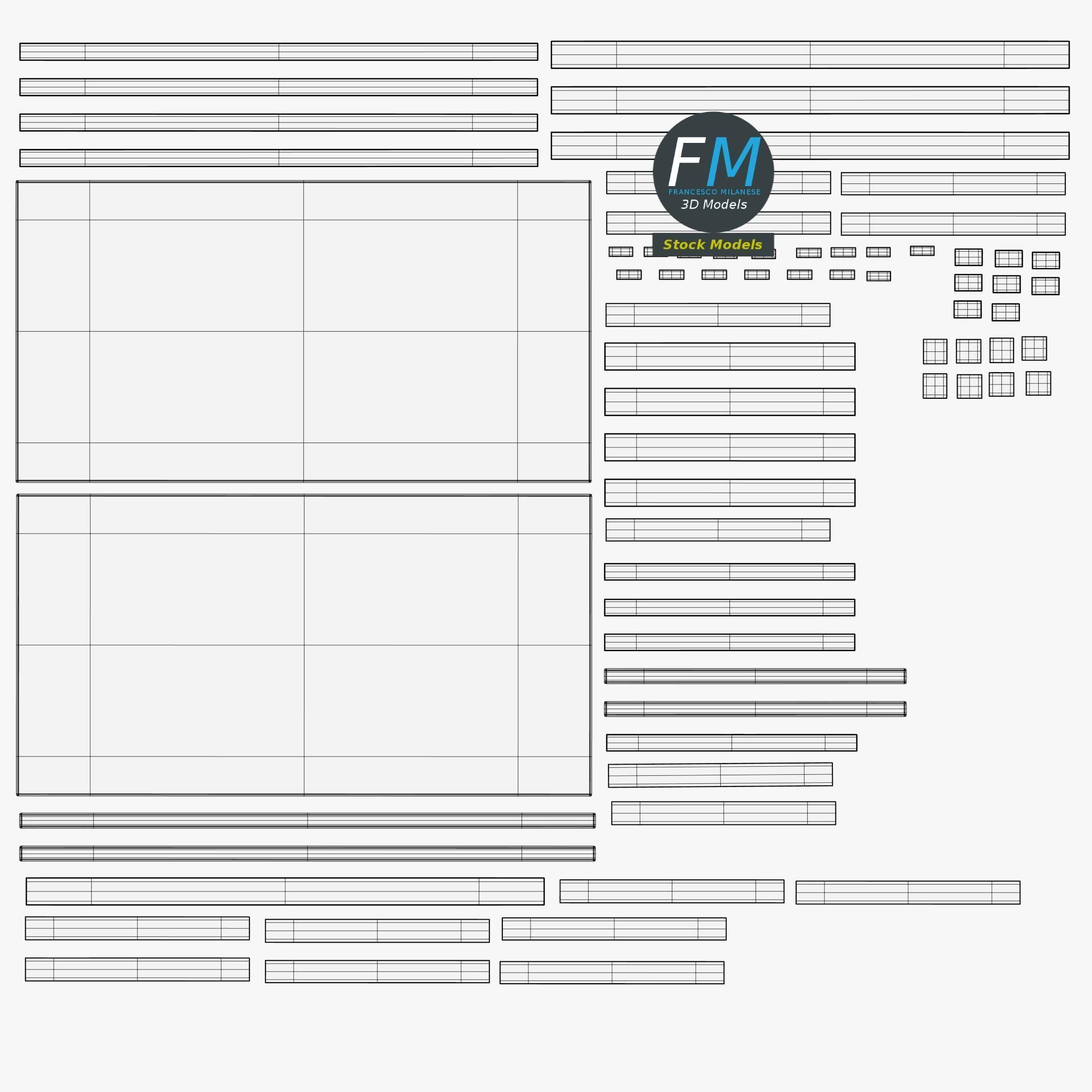Table desk 18 3D model_11