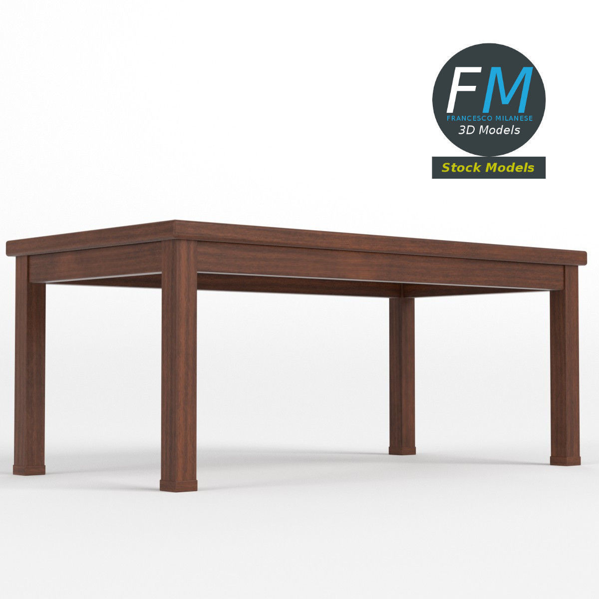 Table desk 18 3D model_3