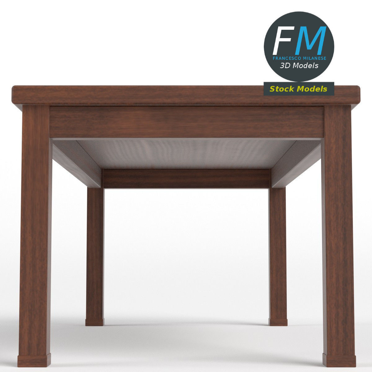 Table desk 18 3D model_4