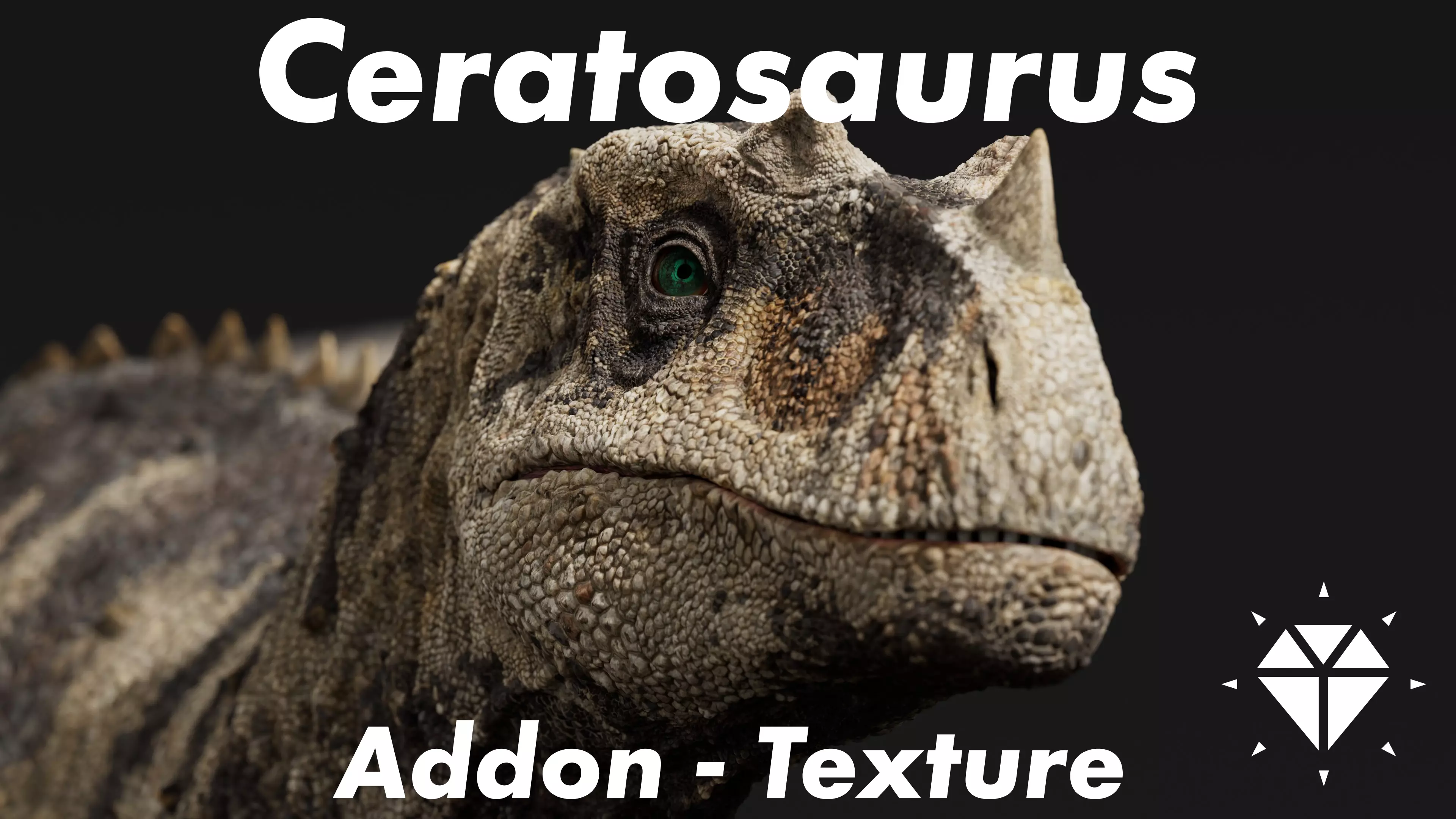 Ceratosaurus - Rigged Dinosaur - Texture Addon 3D model