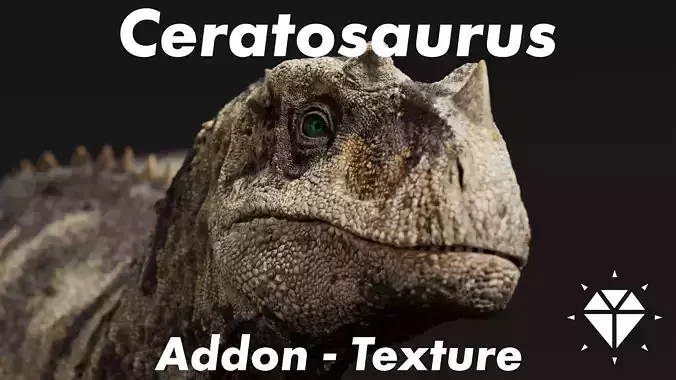 Ceratosaurus - Rigged Dinosaur - Texture Addon