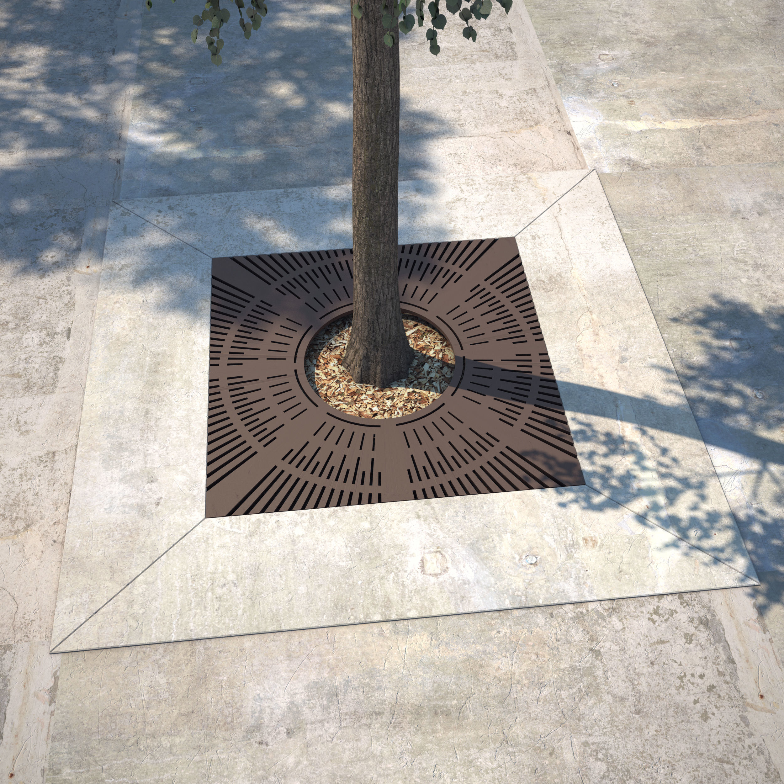 Tree Grate 03 3D model_3