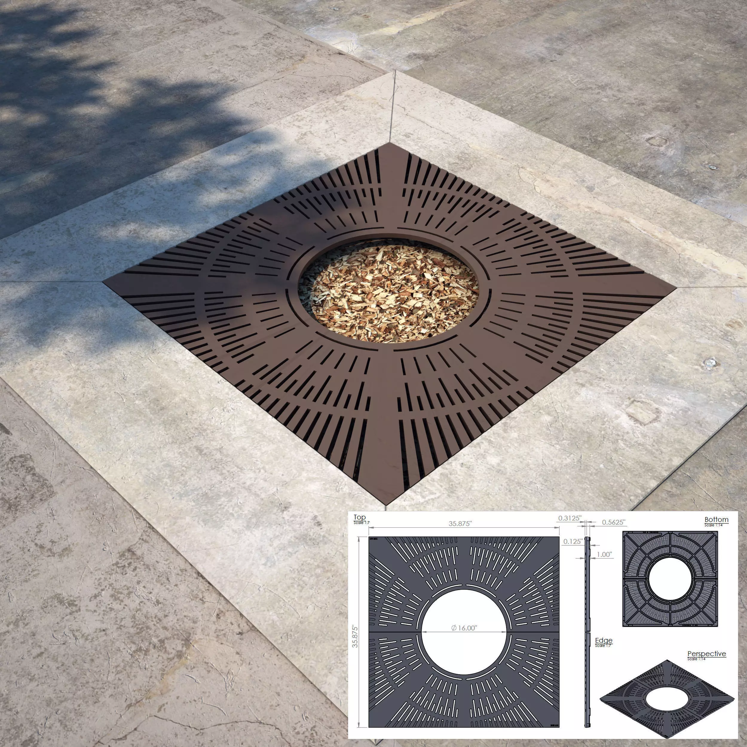 Tree Grate 03 3D model_0