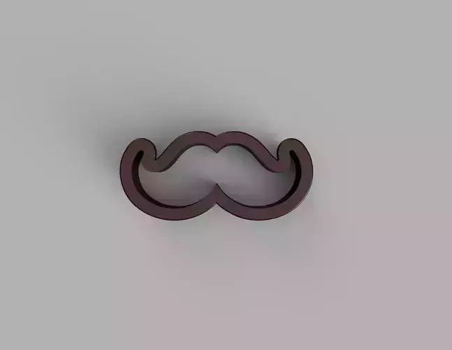 3D Mustache Stamp Perfect for Clay and Ceramic
