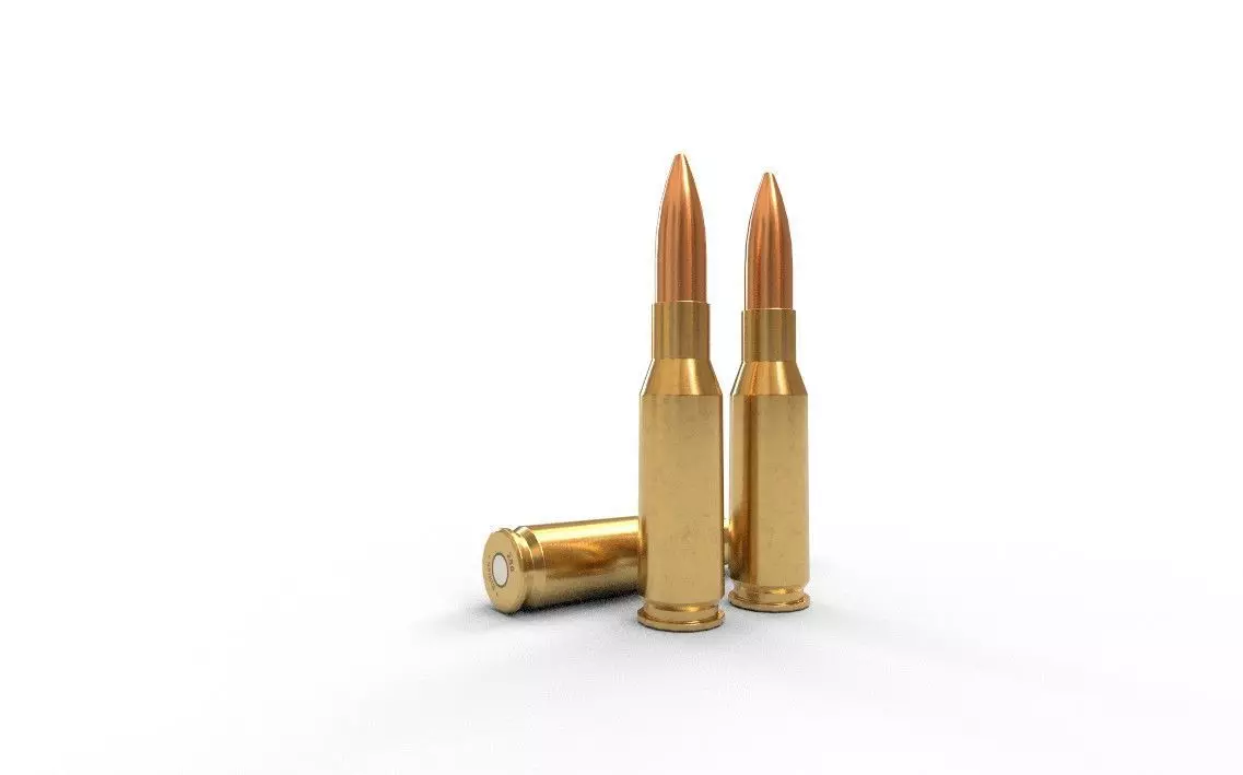 280 British Ammo Low-poly 3D model