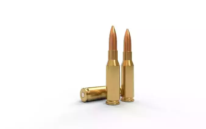 280 British Ammo Low-poly 3D model