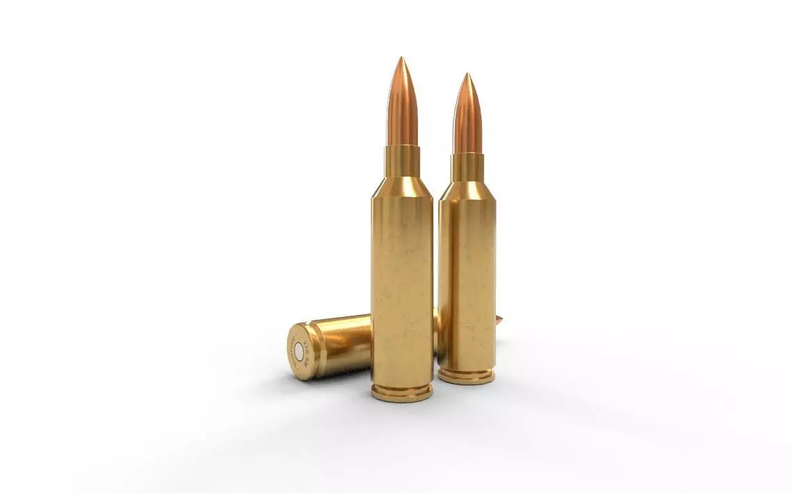 270 Winchester SM Ammo Low-poly 3D model