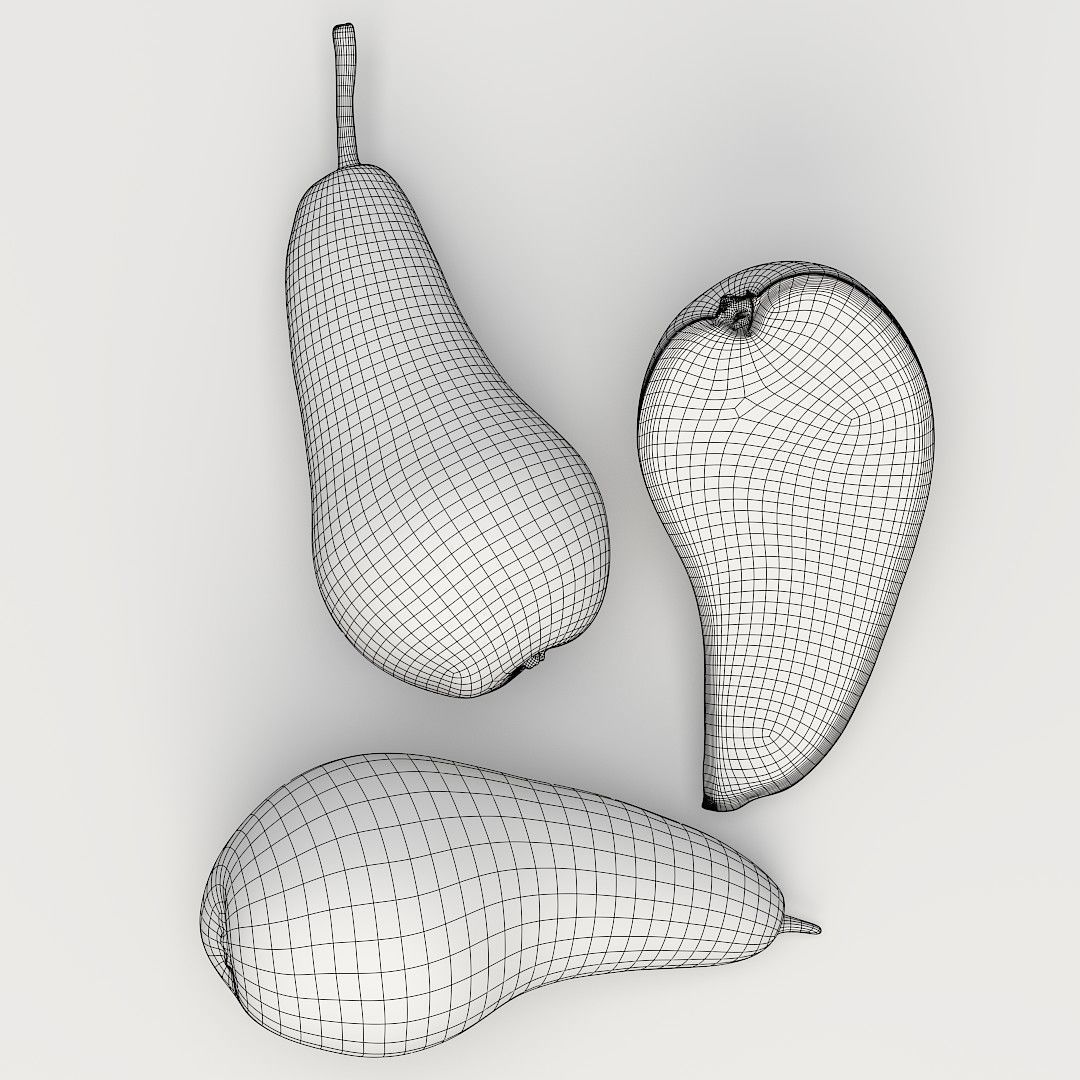Conference  Pear 3D model_3