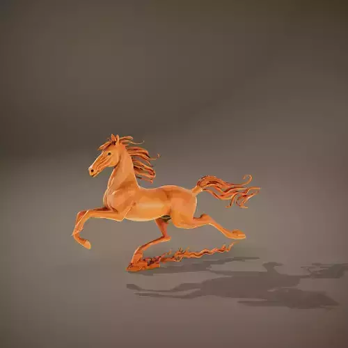 Copper Galloping Horse model pack