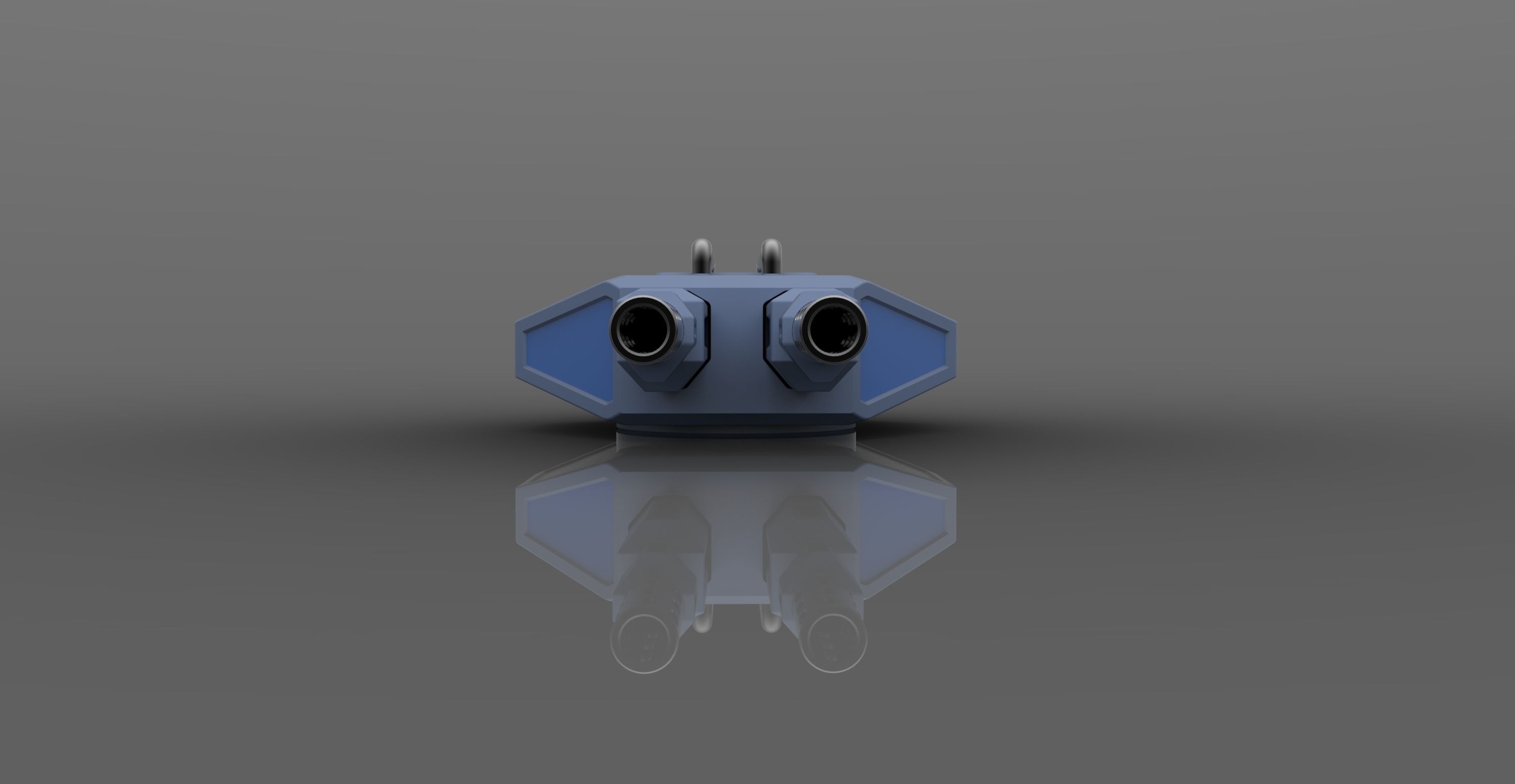 Futuristic gun 3D model_4