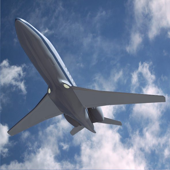 Dassault Falcon 2000dx private jet 3D model_5