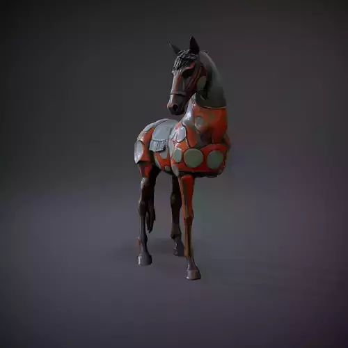 Antique Bronze Horse model pack
