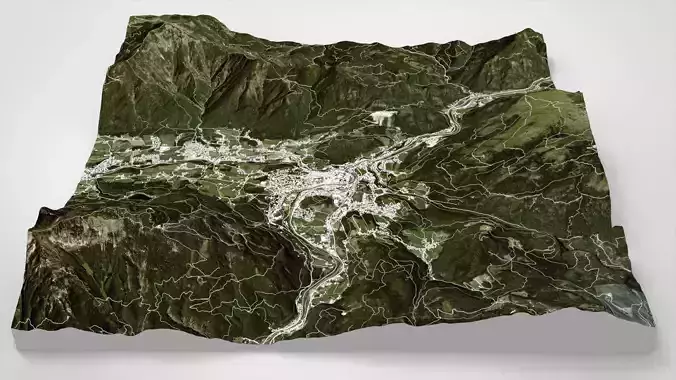 Cityscape Garmisch Partenkirchen Bavaria Germany