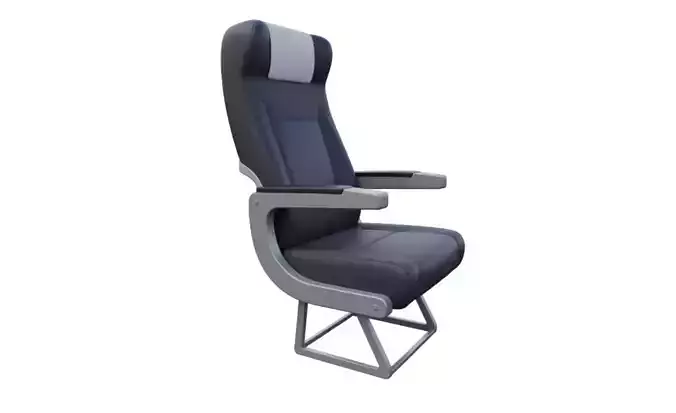 Vintage Airliner Passenger Seat 2 for 3D print