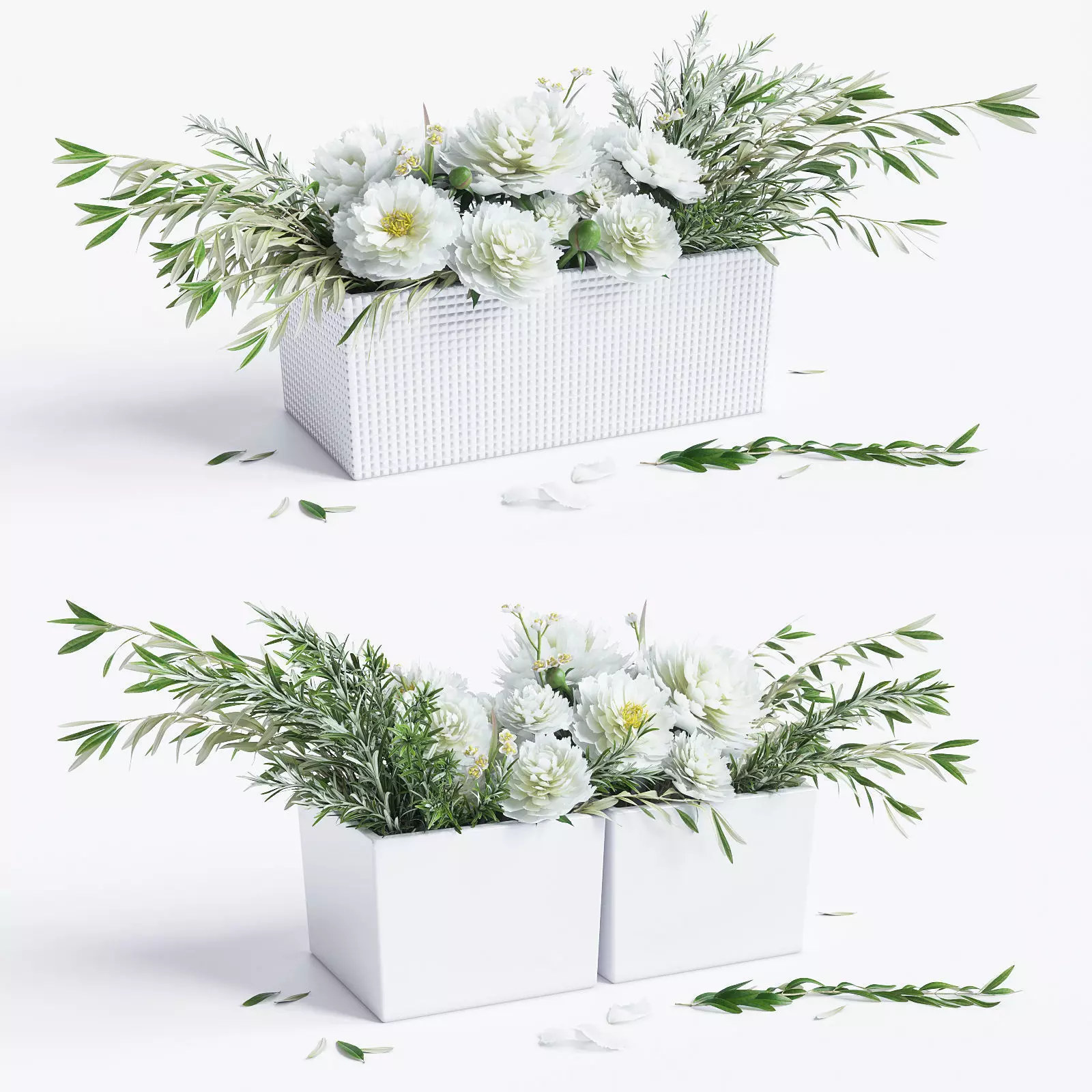Flower compositions 3D model_0