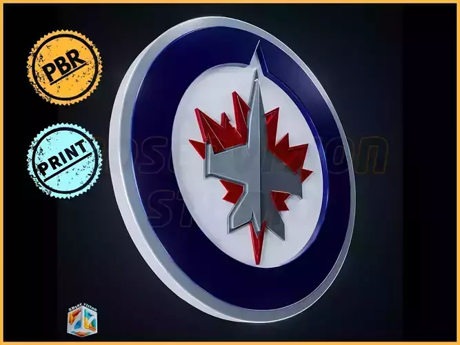 Winnipeg Jets logo - Cinematic - 3D print