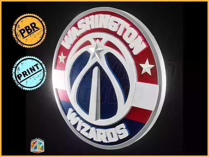 Washington Wizards logo - Cinematic - 3D print