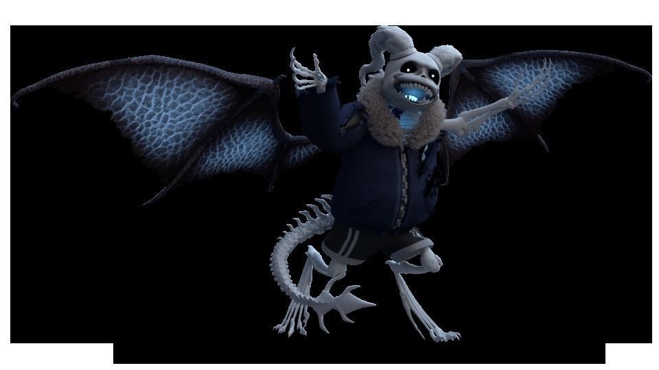 Sans Reborn Character RIgged Free 3D model_3