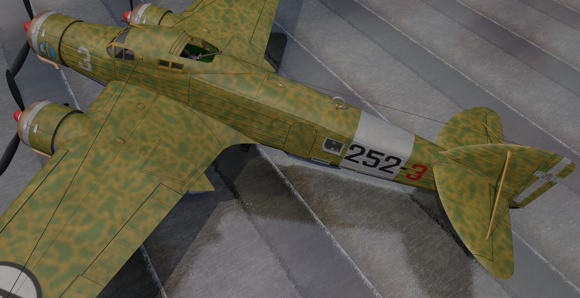 Savoia Marchetti SM-79 Sparviero 3D model_6