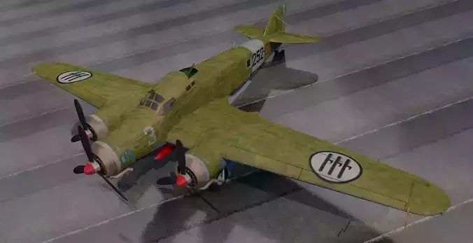 Savoia Marchetti SM-79 Sparviero 3D model