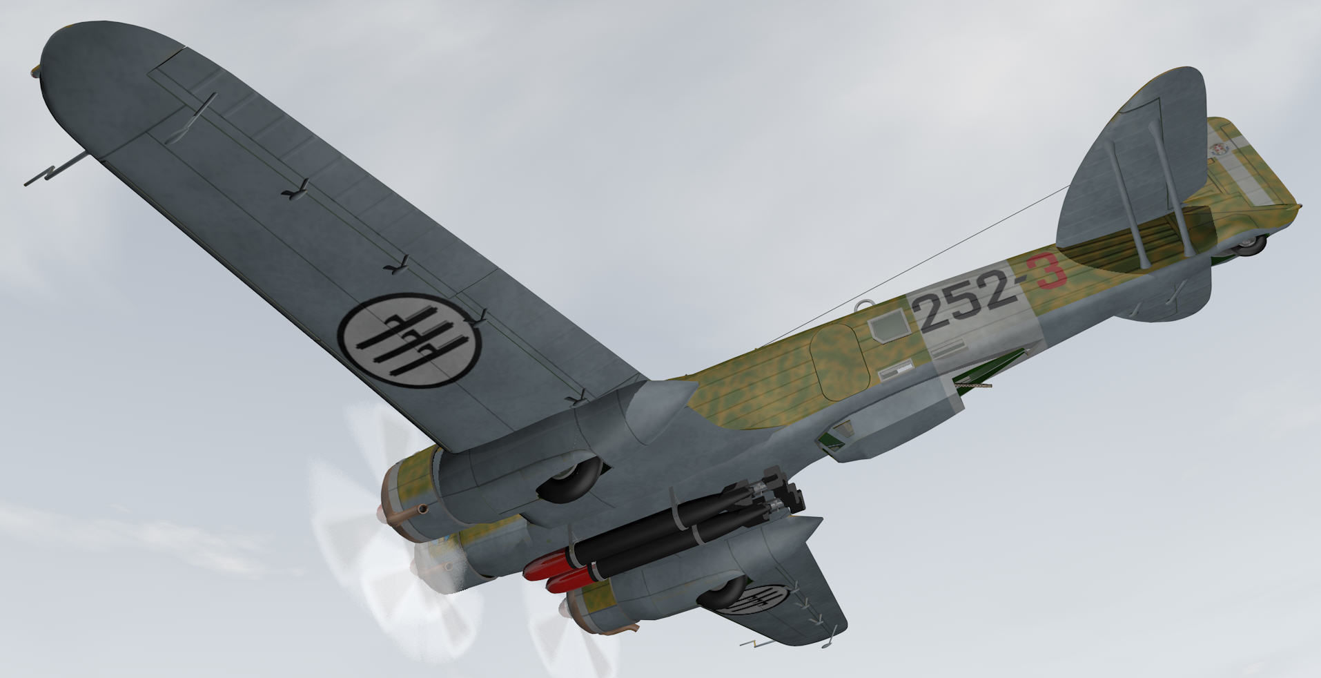 Savoia Marchetti SM-79 Sparviero 3D model_11