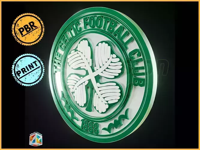 The Celtic FC logo - Cinematic - 3D print