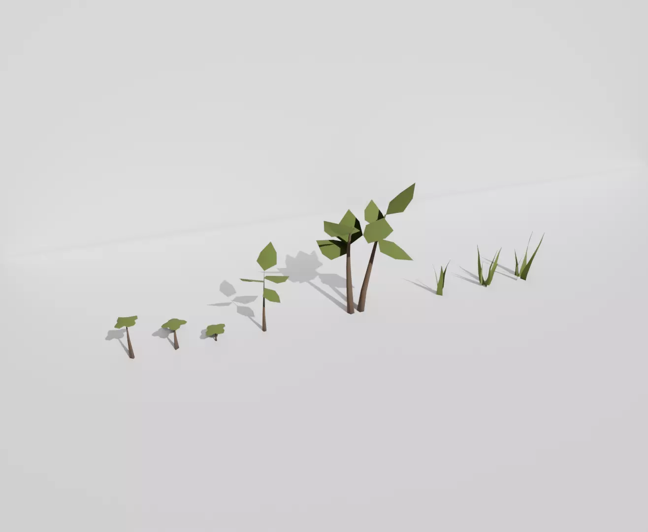 Low Poly Vegetation Pack For Games Low-poly 3D model