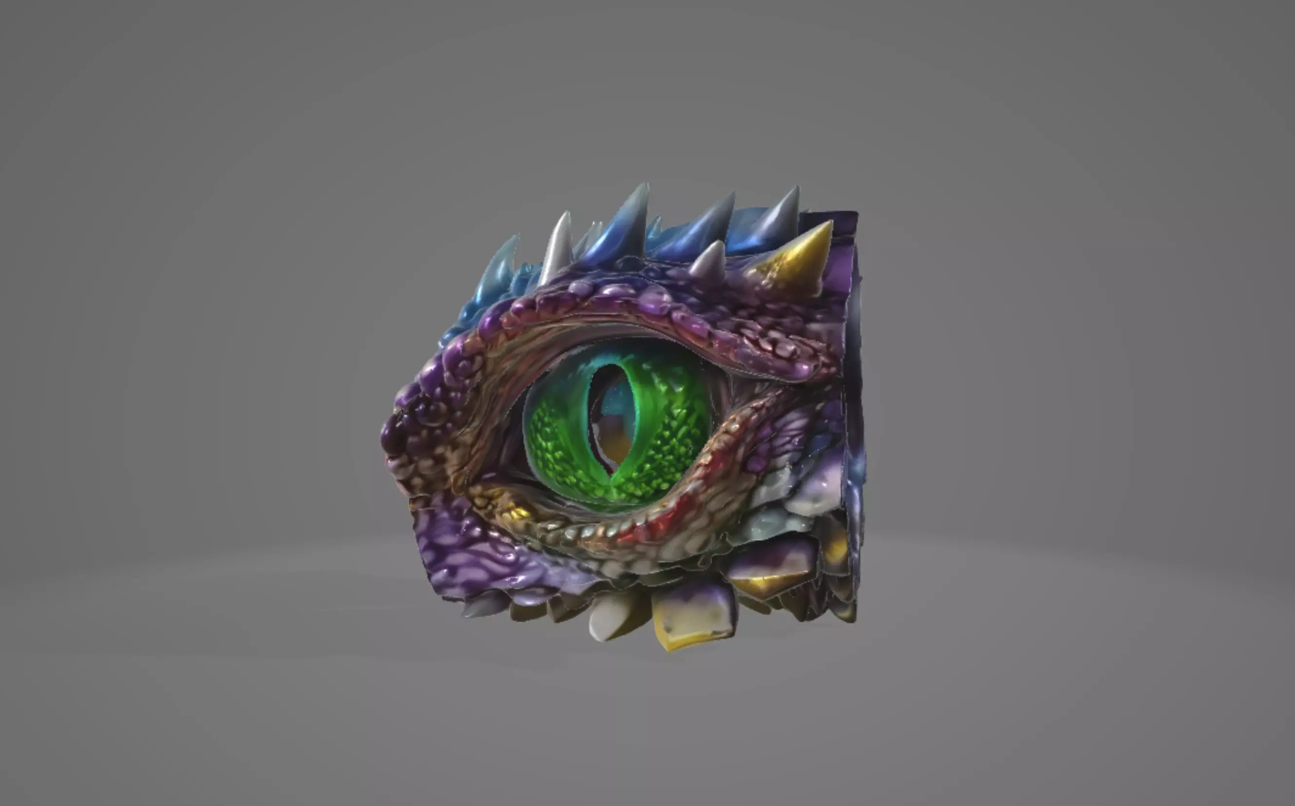 Stylized Creature Asset Dragon Eye 3D print model