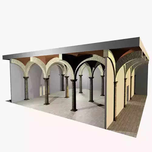 Vaulting 1-5    Romanic   750cm spaced   with thick arches