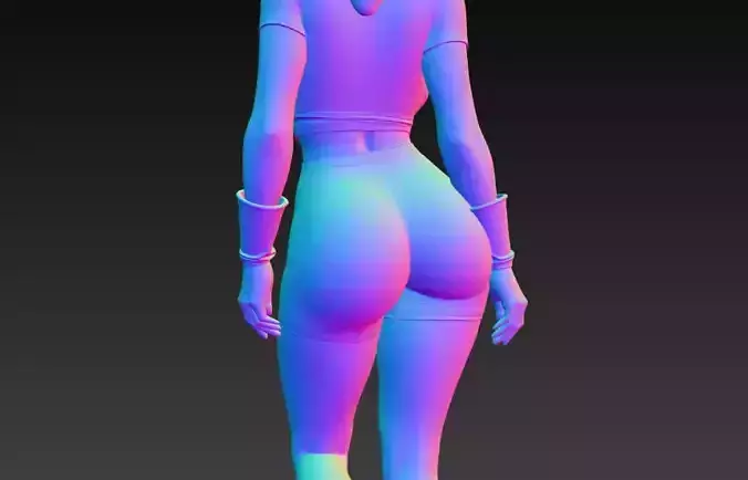 Anime Monster Lady Designer Skulptur  STL Designer 3D Model