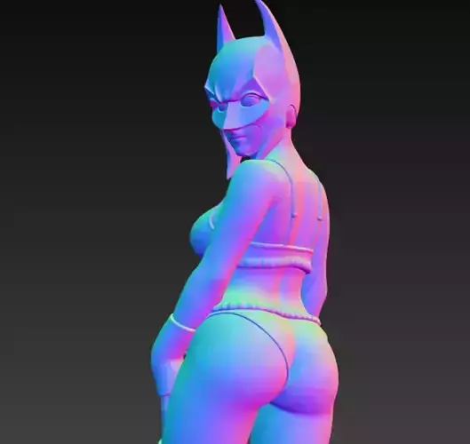 Anime Monster Lady Designer Skulptur  STL Designer 3D Model