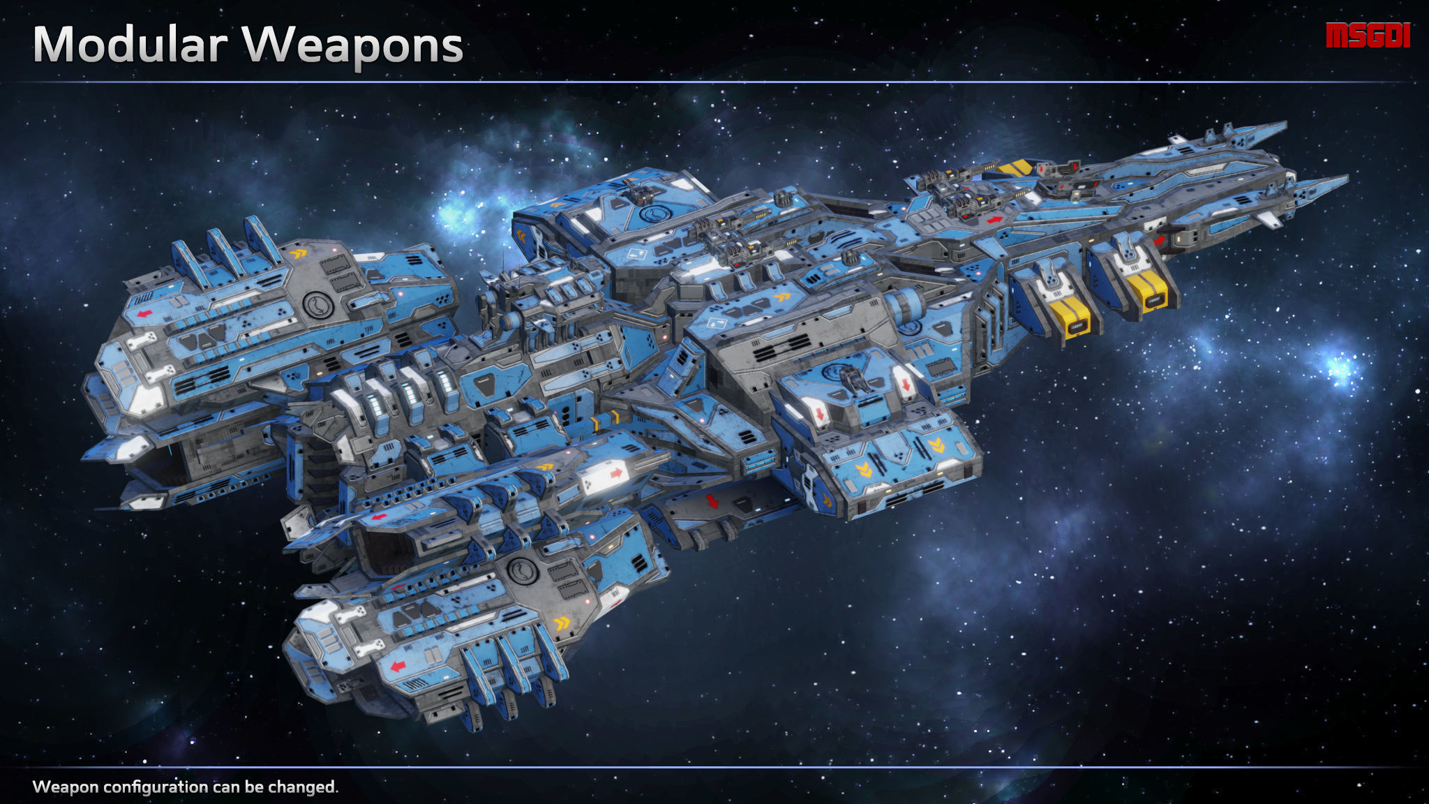 Spaceship Destroyer Phoenix Low-poly 3D model_4