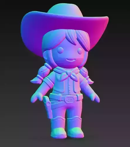 Anime Monster Lady Designer Skulptur  STL Designer 3D Model