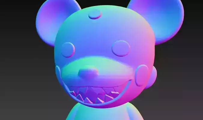 Anime Monster Lady Designer Skulptur  STL Designer 3D Model