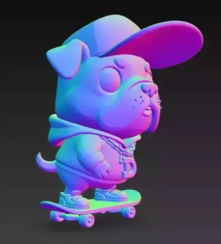 Anime Monster Lady Designer Skulptur  STL Designer 3D Model