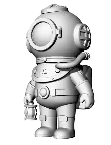 Anime Monster Lady Designer Skulptur STL Designer 