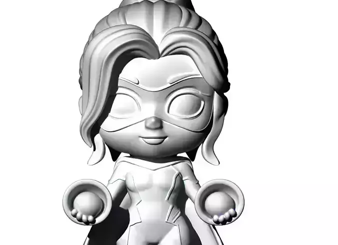 Anime Monster Lady Designer Skulptur STL Designer 