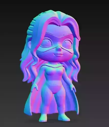 Anime Monster Lady Designer Skulptur STL Designer 